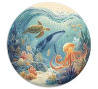 Puzzle 1000 Pièces Adulte Monde Marin - Plongez Dans Une Aventure Sous-marine Captivante Avec Ce Puzzle 1000 Pièces. Design Vibrant Avec Poissons, Coraux Et Baleines. Idéal Pour Les Passionnés De Natu