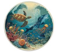Puzzle 1000 Pièces Adulte Monde Marin - Plongez Dans Une Aventure Sous-marine Captivante Avec Ce Puzzle 1000 Pièces. Design Vibrant Avec Poissons, Coraux Et Baleines. Idéal Pour Les Passionnés De Natu