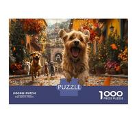 Puzzle 1000 Pieces Adulte, Ode Aux Animaux Et Au Chien Fidèle - Intègre des Éléments De Puzzle Chien Et Puzzle Stitch 1000 Pieces 70x50cm/1000pcs