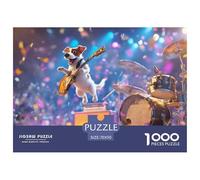 Puzzle 1000 Pieces Adulte, Ode Aux Animaux Et Au Chien Fidèle - Intègre des Éléments De Puzzle Chien Et Puzzle Stitch 1000 Pieces 70x50cm/1000pcs