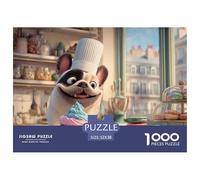 Puzzle 1000 Pieces Adulte, Ode Aux Animaux Et Au Chien Fidèle - Intègre des Éléments De Puzzle Chien Et Puzzle Stitch 1000 Pieces 52x38cm/1000pcs