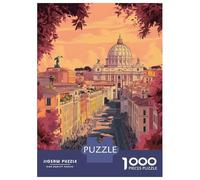 Puzzle 1000 Pièces Adulte, Rome Cityscape, Loisir Créatif, Cadeau De Fin D’Année, Découpe Précise, 38x26cm/1000pcs