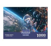 Puzzle 1000 Pieces Adulte - Thème Animaux Et Chien Comique, Puzzle Stitch 1000 Pieces À Assembler, Œuvre d'art À Exposer Après Montage 52x38cm/1000pcs