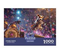 Puzzle 1000 Pieces Adulte - Thème Animaux Et Chien Comique, Puzzle Stitch 1000 Pieces À Assembler, Œuvre d'art À Exposer Après Montage 70x50cm/1000pcs