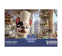 Puzzle 1000 Pieces Adulte - Thème Animaux Et Chien Comique, Puzzle Stitch 1000 Pieces À Assembler, Œuvre d'art À Exposer Après Montage 38x26cm/1000pcs