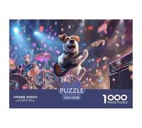 Puzzle 1000 Pieces Adulte - Thème Animaux Et Chien Comique, Puzzle Stitch 1000 Pieces À Assembler, Œuvre d'art À Exposer Après Montage 52x38cm/1000pcs