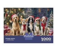 Puzzle 1000 Pieces Adulte - Thème Animaux Et Chien Comique, Puzzle Stitch 1000 Pieces À Assembler, Œuvre d'art À Exposer Après Montage 70x50cm/1000pcs
