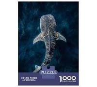 Puzzle 1000 Pièces Adulte, Whale Shark in Deep Blue Water, Loisir Créatif, Activité Familiale De Noël, Carton Épais Premium, 70x50cm/1000pcs