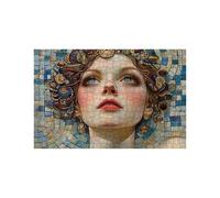 Puzzle 1000 Pieces Adultes Abstrait Puzzle 1000 Pieces Bois Femme, Puzzles Classiques Jeux Réflexion pour Toute la Famille Réunie, Puzzles Adulte pour Printemps Decoration Murale 50 x 75CM LZPT-00117