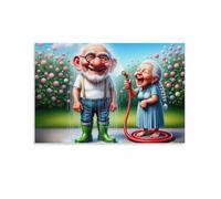Puzzle 1000 pièces Adultes Amusement pour Un Couple de Personnes âgées Jeu éducatif Classique Puzzles, Jeu d'adresse pour Toute la Famille, Magnifique décoration Puzzle et Cadeaux 38x52cm