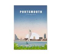 Puzzle 1000 Pièces Adultes,Angleterre Portsmouth,Jouets Cadeaux Éducatifs pour Les Vacances pour La Famille Et Les Amis(38x26cm)-BL21