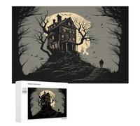 Puzzle 1000 Pièces Adultes, Art d'horreur (81) Puzzles pour Enfants, en Bois Cadeaux, Jeu Familial Amusant （75×50cm）