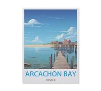 Puzzle 1000 Pièces Adultes,Baie d'Arcachon France,Puzzle en Papier DIY Jeu De Famille,Jeu De Team Building,Cadeau pour Les Amants Ou Les Amis(38x26cm)-FH28