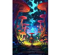Puzzle 1000 Pieces Adultes Champignons Dessin Animé 75 x 50 cm Puzzle Adulte Jeu éducatif défi Jouet Puzzle Impossible 1000 Pièces Puzzles
