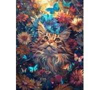 Puzzle 1000 Pieces Adultes Chat du Soleil, Puzzle pour Adulte 1000 Pièces Jeu éducatif défi Jouet Activité Familiale Parfaite, Puzzles de Décoration Familiale
