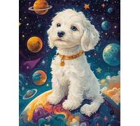 Puzzle 1000 Pièces Adultes Chien de l’Univers de la Terre 75x50cm 1000 Pièces Puzzles pour Adultes Jeu éducatif défi Jouet, Puzzle Impossible pour Toute la Famille