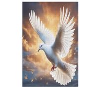 Puzzle 1000 Pièces Adultes, Colombe Blanche Puzzles pour EnfFourmis, en Bois Cadeaux, Jeu Familial AmusFourmi 78×53cm