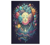 Puzzle 1000 Pièces Adultes, Colorful Planète,pour Enfants,Puzzles en Bois,Décoration De La Maison （78×53cm）