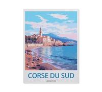 Puzzle 1000 Pièces Adultes，Corse-du-Sud, Ajaccio，Jouets Cadeaux Éducatifs pour Les Vacances pour La Famille Et Les Amis（50x70cm）-EL1