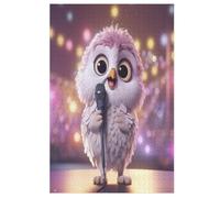 Puzzle 1000 Pièces Adultes, Cute Hibou Puzzles pour Enfants, en Bois Cadeaux, Jeu Familial Amusant 78×53cm