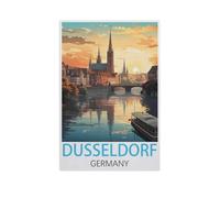 Puzzle 1000 Pièces Adultes,Düsseldorf, Allemagne,Puzzle en Papier DIY Jeu De Famille,Jeu De Team Building,Cadeau pour Les Amants Ou Les Amis(50x70cm)-AL72