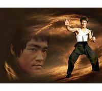 Puzzle 1000 Pièces Adultes EnfantBruce Lee 5 Classique Légende Célébrité en bois puzzles dagogique jeu Enfant 1000 Pieces 1000 Piece 29.5x19.6inch(75x50cm) Sans Cadre