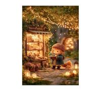 Puzzle 1000 Pieces Adultes Fille Bibliothèque, Défis Amusants Détente Créativité Puzzle Impossible, Puzzles pour Adultes 1000 Pièces 75 x 50 cm