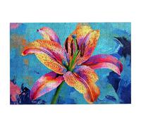 Puzzle 1000 Pièces Adultes, Fleurs Puzzle Adulte avec Une Boîte d'Emballage Exquise, Classique Jeux Educatifs pour Activité Familiale, Grand Puzzles en Bois Lis, Cadeau Tableau Decoration Murale -1325