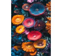 Puzzle 1000 pièces adultes formations corail 1000 puzzle adulte coloré flore sous-marine puzzles jeu d'adresse décoration murale cadeau jeu de défi, 50 x 70 cm