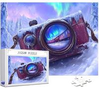 Puzzle 1000 Pièces Adultes, Hiver Puzzle Former Motif Désign, Grand Bois Jigsaw 75x50cm Débutant Fille éducatif Challenge Toy avec Emballage Cadeau for Decoration Chambre Murale, Cadeau Femme,Model289