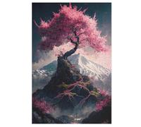 Puzzle 1000 Pièces Adultes, Japonese Cerise Blossoms Puzzles pour Enfants, en Bois Cadeaux, Jeu Familial Amusant 78×53cm