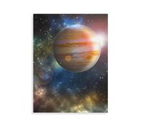 Puzzle 1000 Pièces Adultes，La planète Jupiter dans l'univers étoilé coloré，Puzzle De Décompression pour Adultes Et Enfants Dès 8 Ans Puzzles Classiques（50x70cm）-AQ75