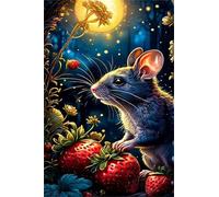 Puzzle 1000 Pieces Adultes Lune Animal Fruit, Puzzle Impossible Difficile et Stimulant Parfait pour Les Amateurs de Puzzles Cadeau Stimulant pour Hommes Femmes Plus âgés 75 x 50 cm