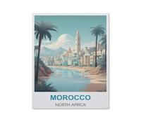 Puzzle 1000 Pièces Adultes，Maroc, Afrique du Nord，Puzzle en Papier DIY Jeu De Famille,Jeu De Team Building,Cadeau pour Les Amants Ou Les Amis（50x70cm）-HS78