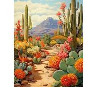 Puzzle 1000 Pieces Adultes Montagne de Plantes du désert, Puzzle pour Adulte 1000 Pièces Jeu éducatif défi Jouet Activité Familiale Parfaite, Puzzles de Décoration Familiale