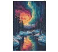 Puzzle 1000 Pièces Adultes, Neige Hivernale Scène Puzzles pour EnfFourmis, en Bois Cadeaux, Jeu Familial Amusant 78×53cm