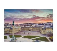 Puzzle 1000 Pièces Adultes，Nouveau château de Stuttgart avec Place du château，Jouets Cadeaux Éducatifs pour Les Vacances pour La Famille Et Les Amis（50x70cm）-Z50