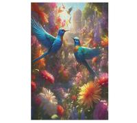 Puzzle 1000 Pièces Adultes, Oiseau Mignon,pour EnfFourmis,Puzzles en Bois,Décoration De La Maison 78×53cm