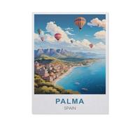 Puzzle 1000 Pièces Adultes，Palma, Espagne，Puzzle en Bois DIY Jeu De Famille,Jeu De Team Building,Cadeau pour Les Amants Ou Les Amis（75x50cm）-R8