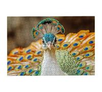 Puzzle 1000 Pièces Adultes, Paon Puzzle Adulte avec Une Boîte d'Emballage Exquise, Classique Jeux Educatifs pour Activité Familiale, Grand Puzzles en Bois Hiver, Cadeau Tableau Decoration Murale -1601