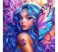 Puzzle 1000 Pièces Adultes Papillon féerique 65x65cm 1000 pièces Puzzles pour Adultes Jeu éducatif défi Jouet, Puzzle Impossible pour Toute la Famille