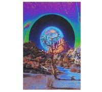 Puzzle 1000 Pièces Adultes, Paysage de rêve,pour Enfants,Puzzles en Bois,Décoration De La Maison （78×53cm）