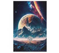 Puzzle 1000 Pièces Adultes, Planète Starry Sky,pour Enfants,Puzzles en Bois,Décoration De La Maison （78×53cm）