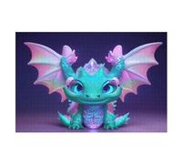 Puzzle 1000 Pièces Adultes, Ptérosaure,pour EnfFourmis,Puzzles en Bois,Décoration De La Maison （75×50cm）