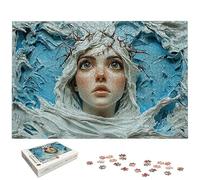 Puzzle 1000 Pièces Adultes, Puzzle 1000 Pieces Ange pour Adultes, Grand Puzzles Bois Mignon avec Boite, Jeu de Concentration pour Toute la Famille, Puzzles pour Décoration Maison, Cadeau Femme, -5011