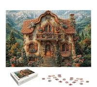 Puzzle 1000 Pièces Adultes, Puzzle 1000 Pieces Architecture pour Adultes, Grand Puzzles Bois Esthétique avec Boite, Jeu de Concentration pour Toute la Famille, Décoration Maison, Cadeau Femme, -7043