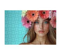 Puzzle 1000 Pièces Adultes, Puzzle 1000 Pieces Fleur, Femme Puzzles Adulte avec Une Boîte d'emballage Exquise, Jeux Educatifs, Grand Puzzles en Bois pour Cadeau Femme Tableau Decoration Murale -1517