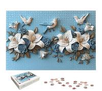 Puzzle 1000 Pièces Adultes, Puzzle 1000 Pieces Fleur pour Adultes, Grand Puzzles Bois Lis avec Boite, Jeu de Concentration pour Toute la Famille, Puzzles pour Décoration Maison, Cadeau Femme, -6537