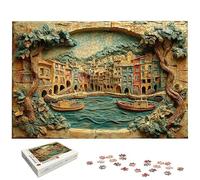 Puzzle 1000 Pièces Adultes, Puzzle 1000 Pieces Paysage pour Adultes, Grand Puzzles Bois Venise avec Boite, Jeu de Concentration pour Toute la Famille, Décoration Maison, Cadeau Femme/Homme, -5291