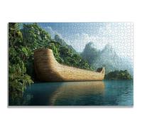 Puzzle 1000 Pièces Adultes, Puzzle Bateau pour Adulte Débutant, 75x50 cm Grand Puzzles Tropical avec Boite, Jeu de Concentration pour Adultes, Puzzles Bois pour Décoration Maison, Cadeau Femme, -3452